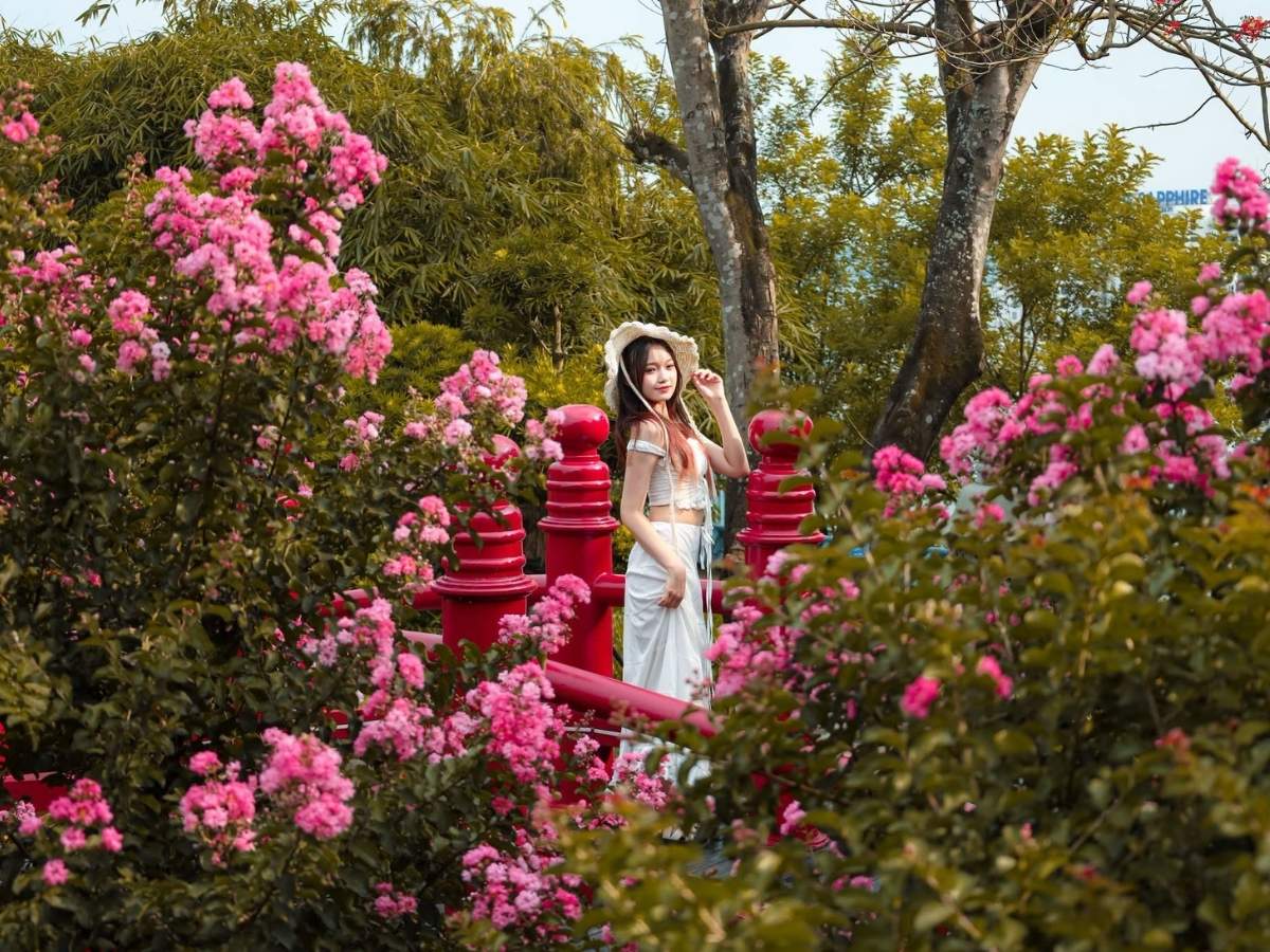 Không gian trên đồi mang đến cảm giác thư thái với gió biển thổi đều, tiếng cabin cáp treo di chuyển phía xa và không khí trong lành