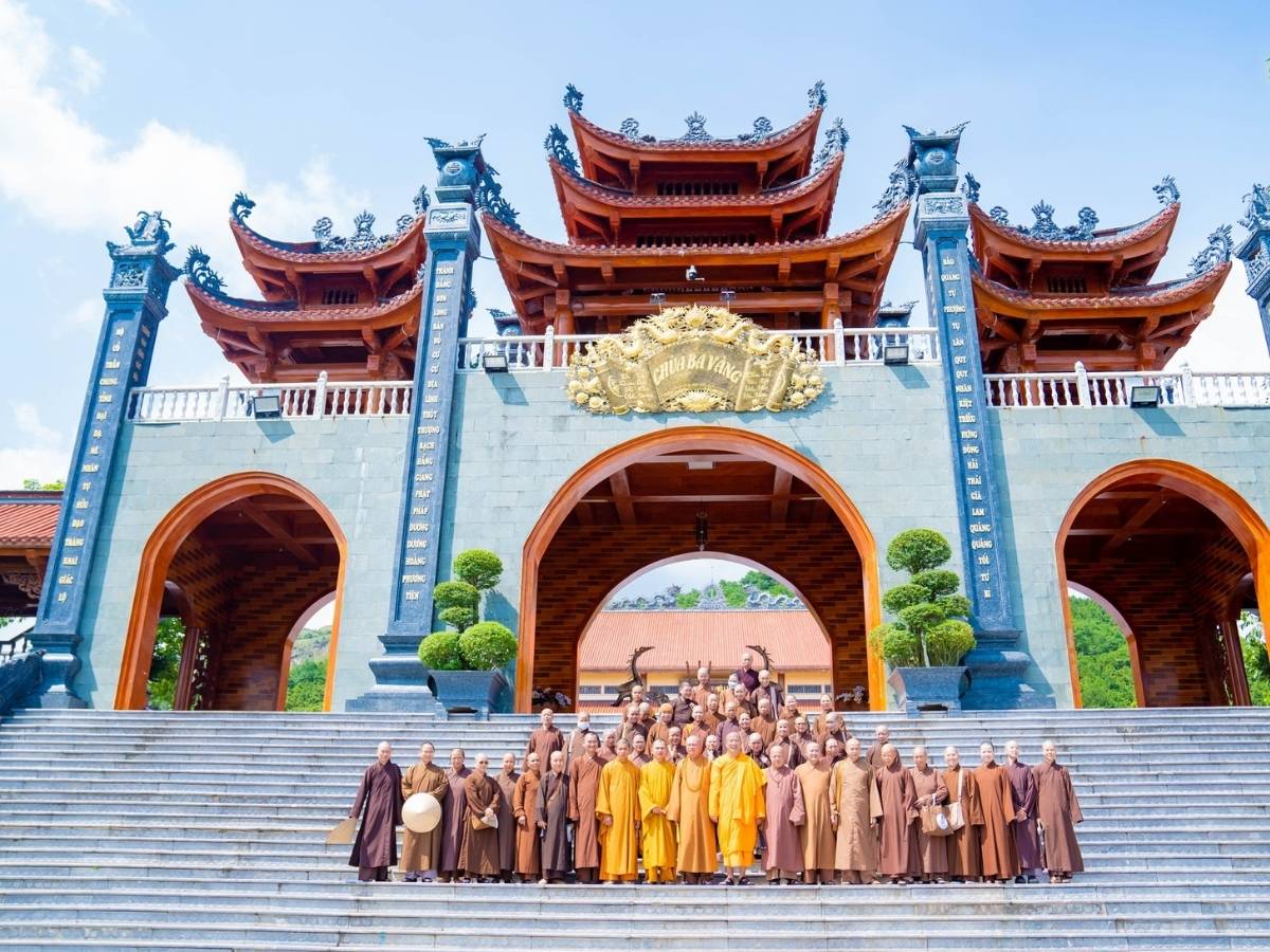 Chùa Ba Vàng sở hữu kiến trúc truyền thống đặc trưng của chùa Bắc Bộ