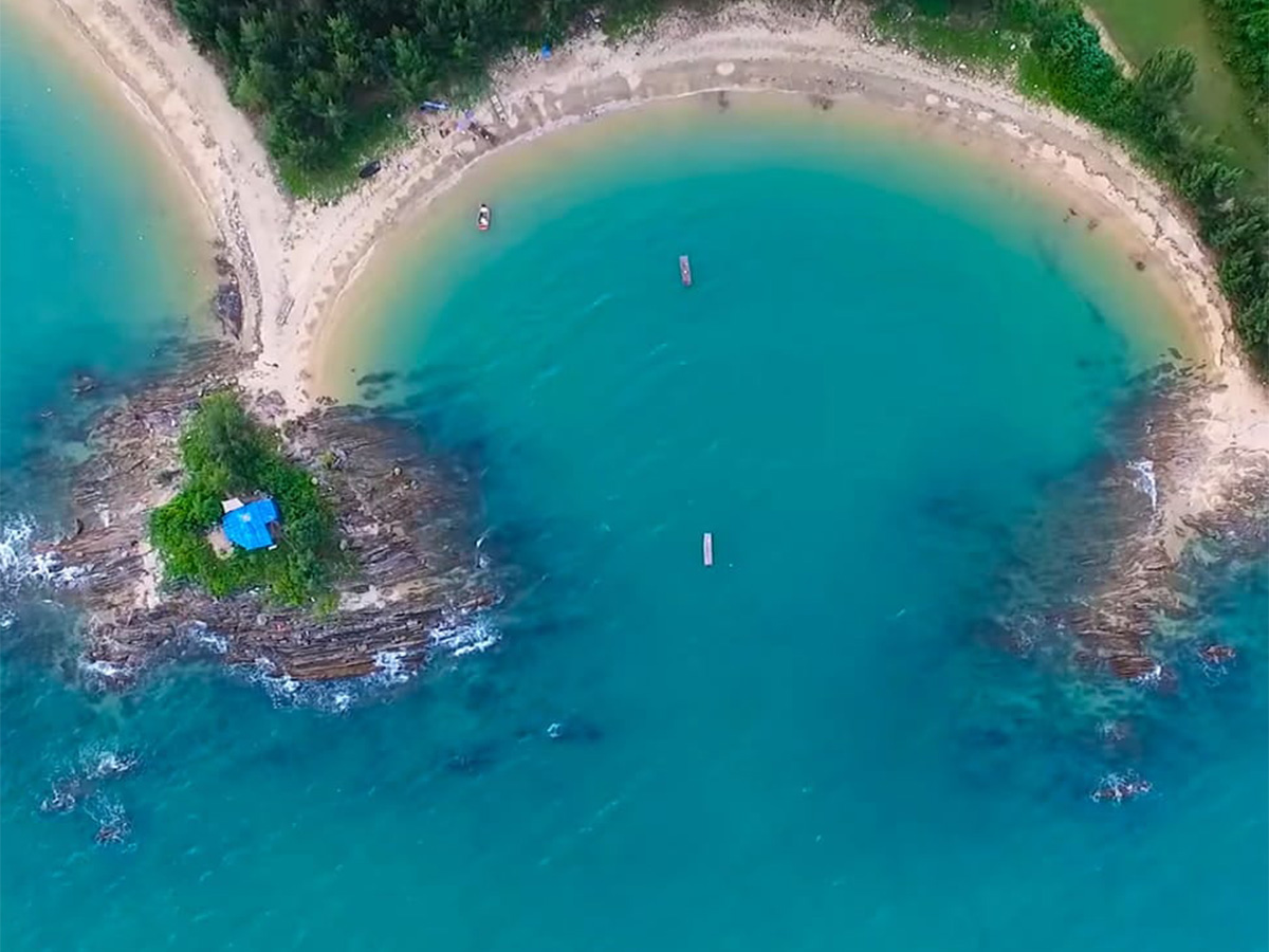 Đường đi tới đảo Cái Chiên Quảng Ninh.