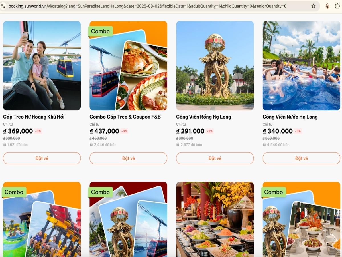Khi lựa chọn mua vé Sun World qua đại lý, nhiều du khách vẫn ưu tiên website chính thức như một kênh đáng tin cậy hàng đầu.