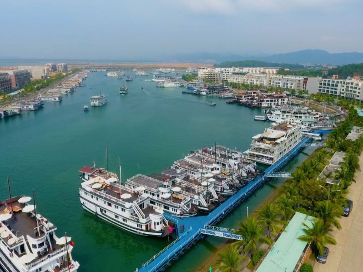 Tàu tham quan đảo Bồ Hòn thường xuất phát từ cảng Tuần Châu hoặc cảng Hạ Long.